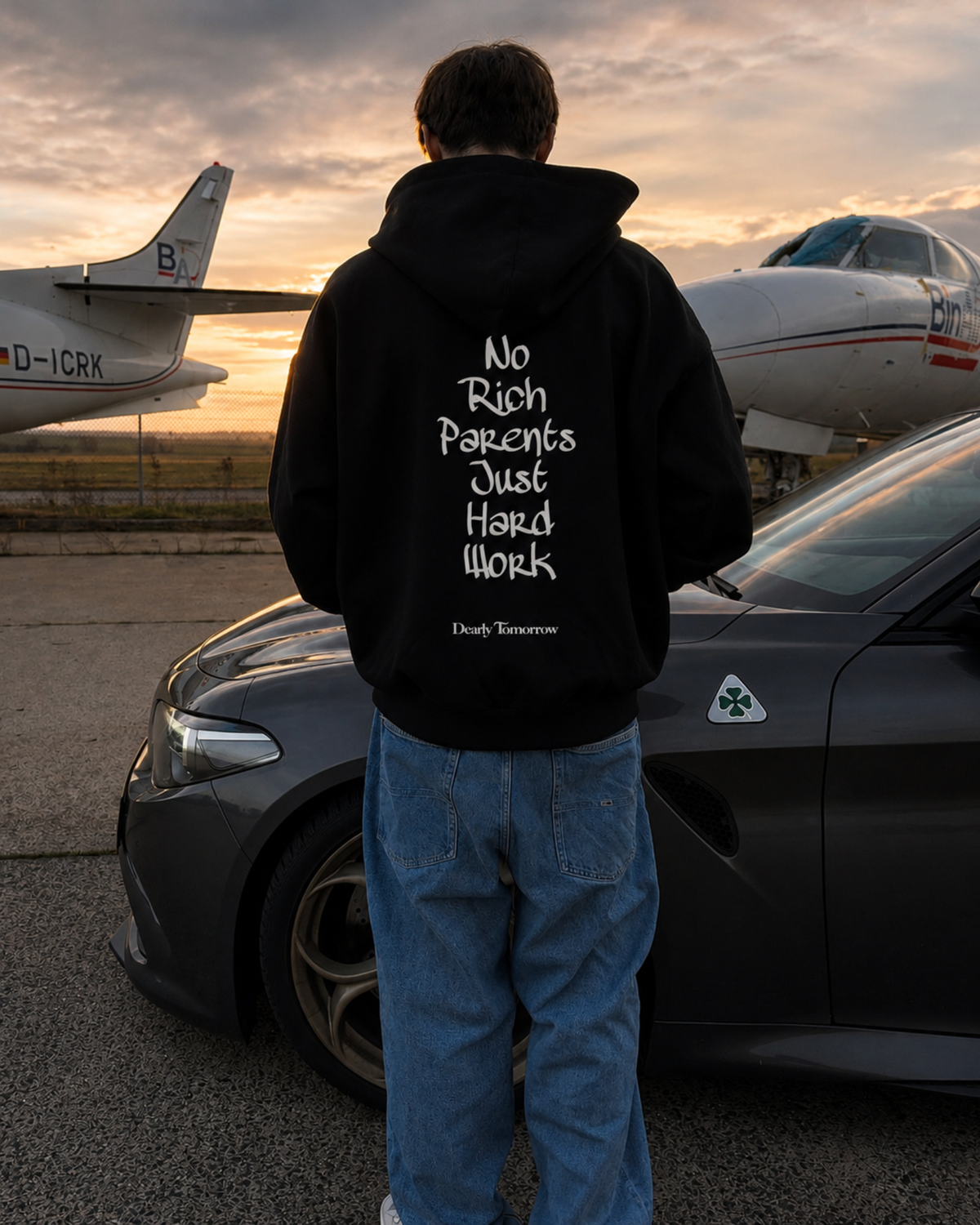 No Rich Parents Hoodie