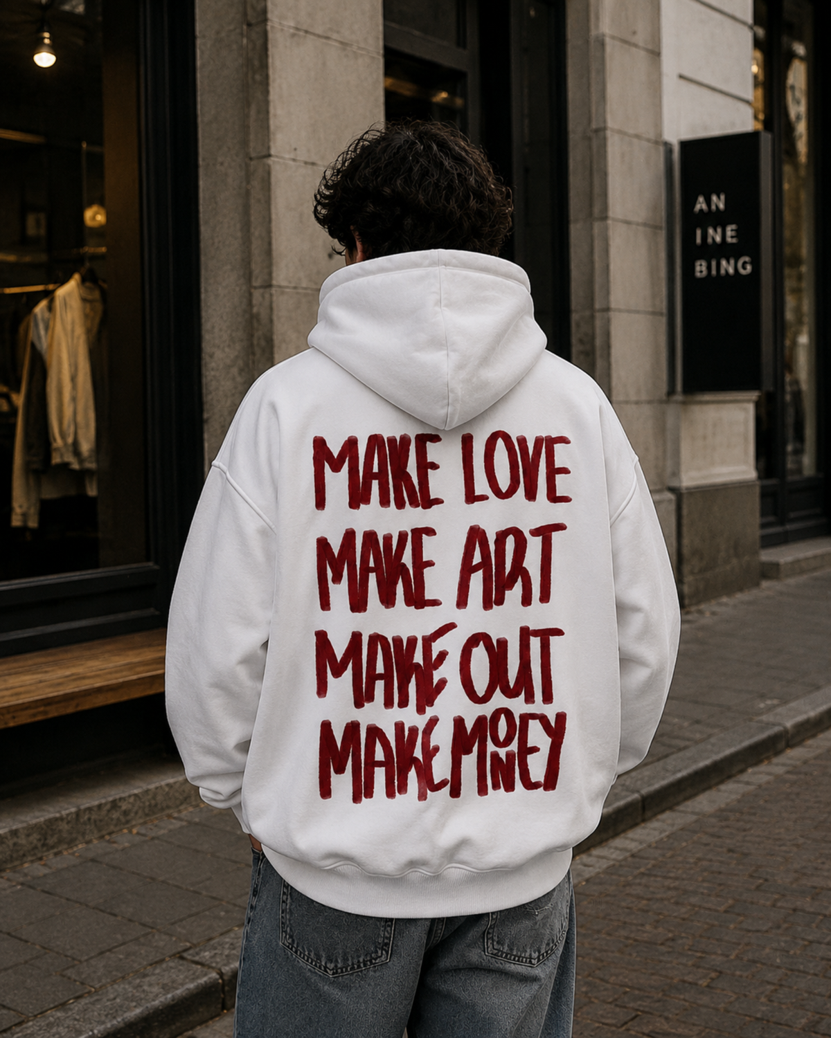 Make Love, Make Art, Make Out, Make Money Hoodie