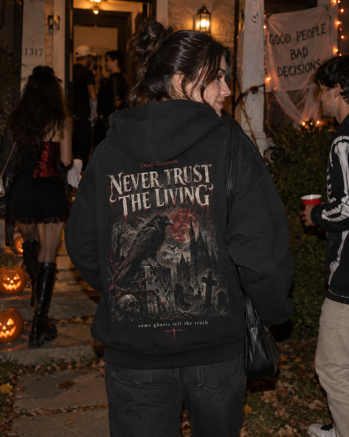 Never Trust The Living Hoodie