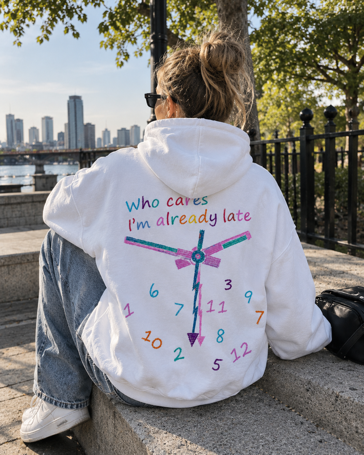 Who Cares I'm Already Late Hoodie