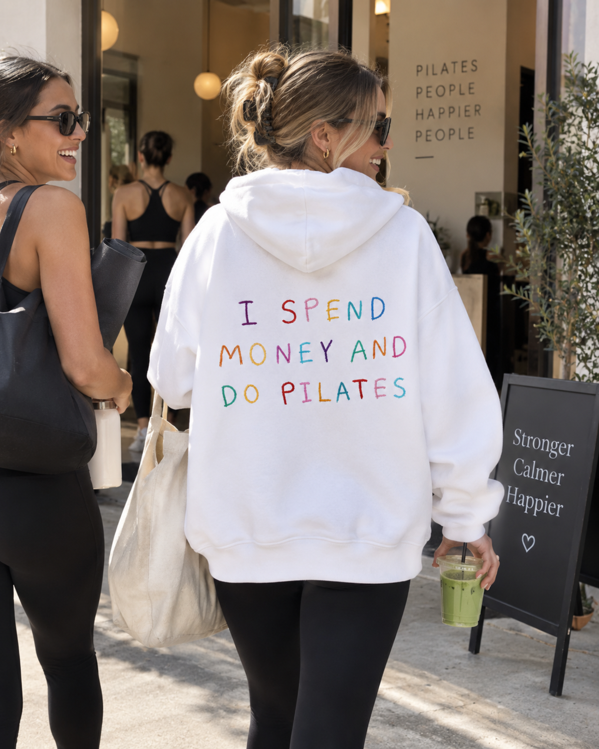 I Spend Money And Do Pilates Hoodie