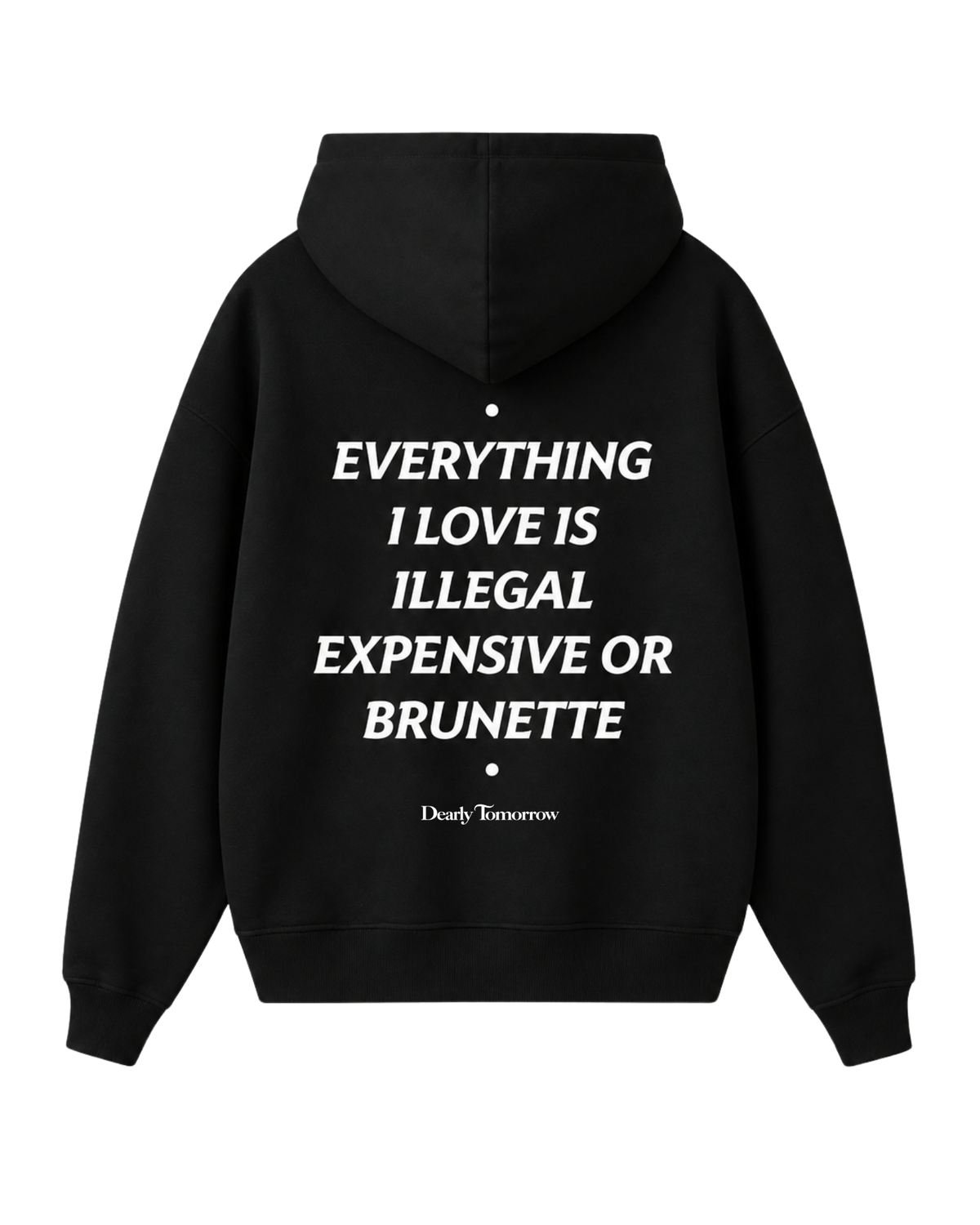Everything I Love Is Illegal, Expensive Or Brunette Hoodie